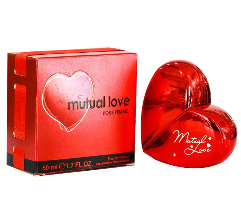 Mutual Love Heart Shape Pour Femme Floral Perfume 50ml | Long Lasting Fragrance